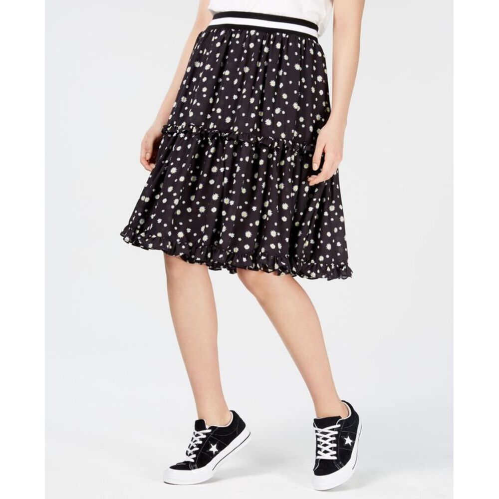 Nicopanda Tiered Floral Print Skirt